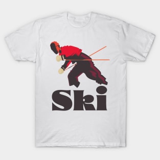 Retro Ski poster T-Shirt